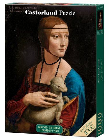 Пазл на 1000 элементов "Дама с горностаем, Леонардо да Винчи" (C-105168), Castorland C-105168 фото