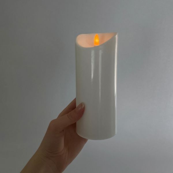 Набір з 3 світлодіодних свічок (LED), білий, 17,5 см * 15 см * 12,5 см (6032-017) E-6032017 фото