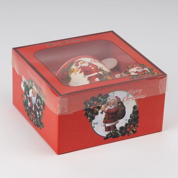 Кружка с ложечкой "Happy Santa", 180 мл * Рандомный выбор дизайна (9250-026) E-9250026 фото