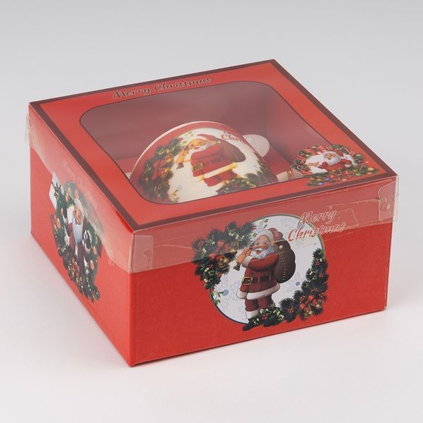 Кружка с ложечкой "Happy Santa", 180 мл * Рандомный выбор дизайна (9250-026) E-9250026 фото