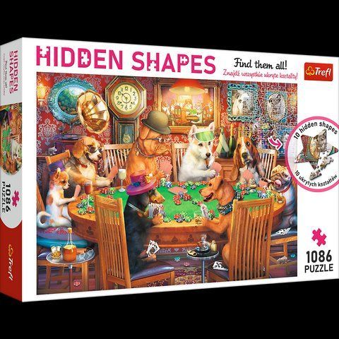 Пазл скрытые фигуры на 1086 элементов "Ночная игра" (10749), Trefl T-10749 фото