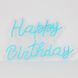 Светодиодная (LED) неоновая вывеска "Happy Birthday", от USB, голубая, 43*29 см (9318-003) E-9318003 фото 4