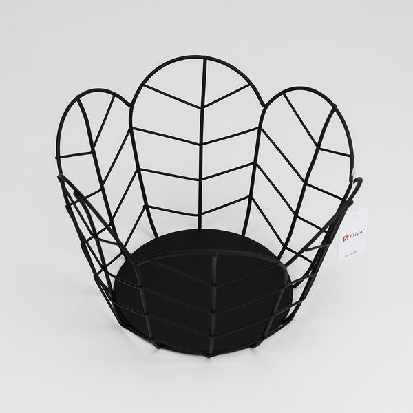 Фруктовница металлическая "Эйра", черная, 23*16 см (4012-007) E-4012007 фото