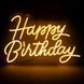 Светодиодная (LED) неоновая вывеска "Happy Birthday", от USB, оранжевая, 40*27 см (9318-006) E-9318006 фото 3