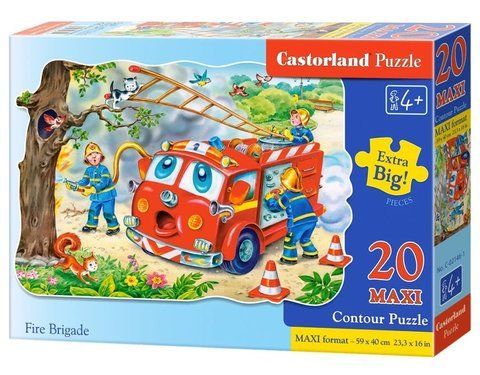 Пазл із 20 Maxi елементів "Пожежна бригада" (C-2146), Castorland C-02146 фото