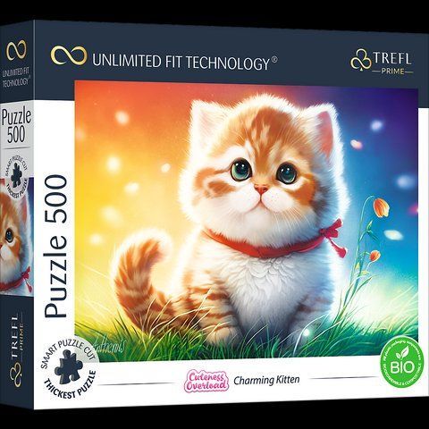 Пазл на 500 элементов "Очаровательный котенок" (37463), Trefl Prime T-37463 фото