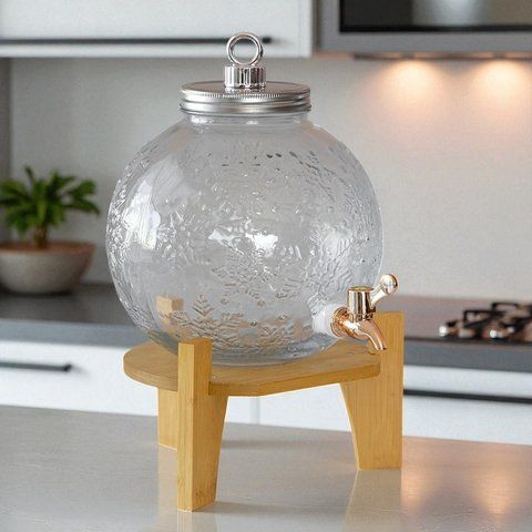 Лимонадниця &ldquo;Кришталеві сніжинки", 5,5 л (9268-010) E-9268010 фото