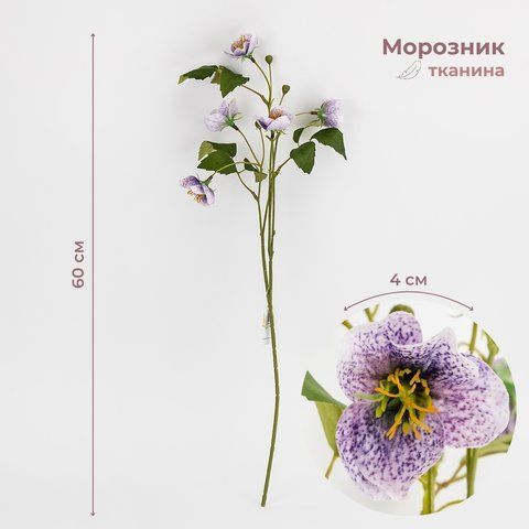 Морозник штучний (Різдвяна троянда), ліловий, 60 см (2028-006/lilac) E-2028006/lilac фото