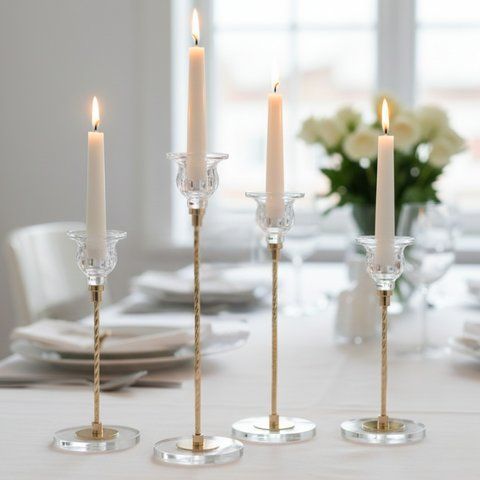 Набор из 4 подсвечников "Вечерняя мелодия", 28 см (9285-002) E-9285002 фото
