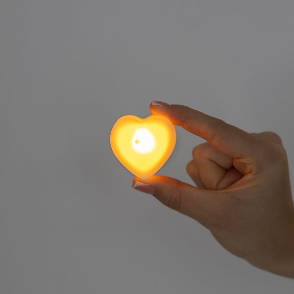 Светодиодная свеча (LED) "Сердце", 4 см (9262-008) E-9262008 фото