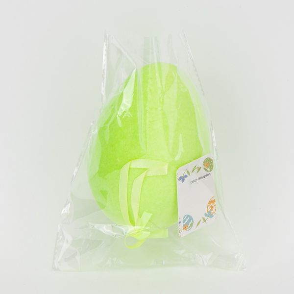 Крашанка флокова підвісна, зелена, 14 см (5103-004/green) E-5103004/green фото