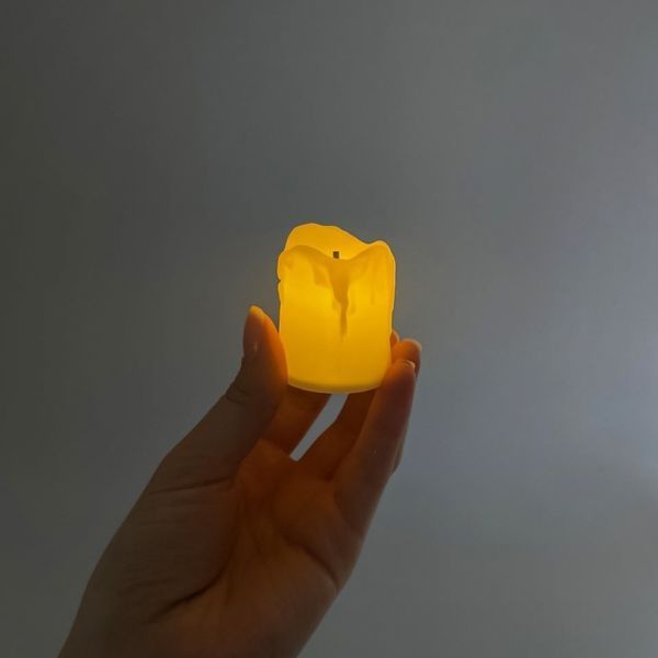 Светодиодная свеча (LED), айвори, 5,1 см (6032-003) E-6032003 фото