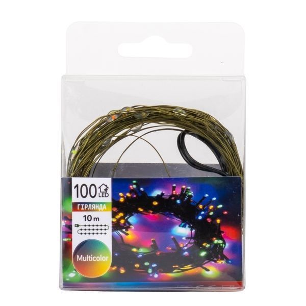 Гірлянда "Роса" 100 LED, різнокольорова, 10 м, від USB (9133-015) E-9133015 фото