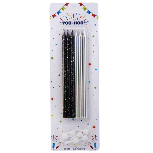 Набор свечей для торта "Праздничный миг", 13 см (9074-064) E-9074064 фото