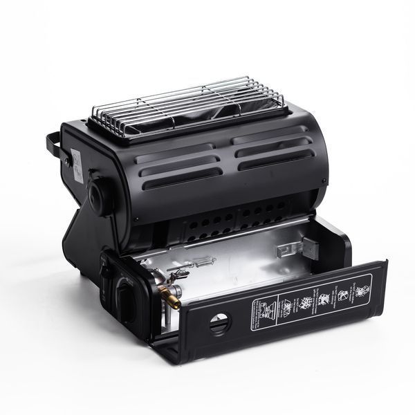 Обогреватель-плита туристическая газовая HP-DS3-8 1300 Вт черная газовая плита настольная L-HP-DS3-8 фото