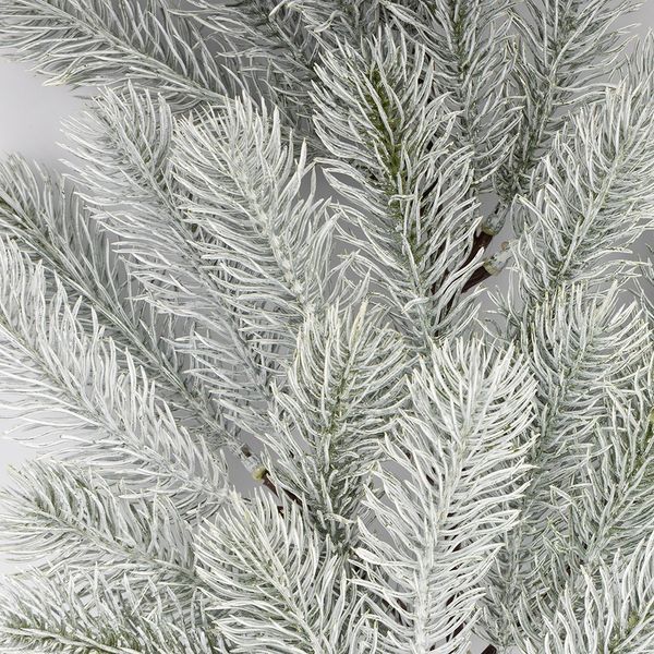 Декоративная ветвь "Заснеженная ель", 55 см (9256-012) E-9256012 фото