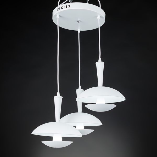 Люстра підвіс біла на 3 лампи LED 10w (ZW011/3 (white)) E-ZW011/3 (white) фото