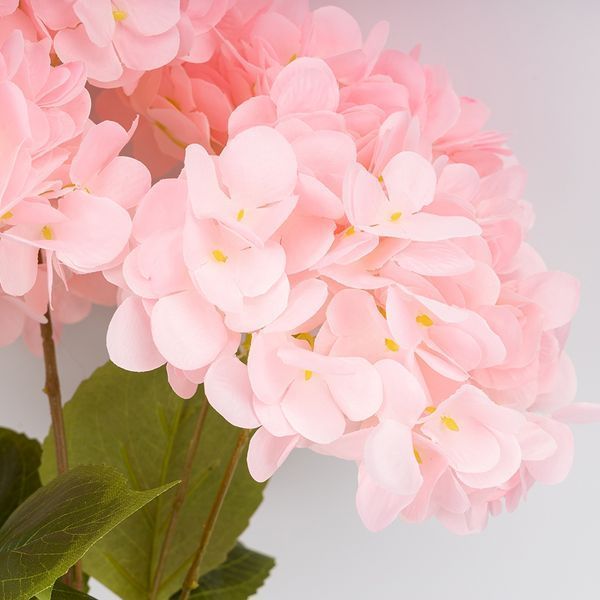 Букет гортензій, 5 бутонів, світло-рожевий, 48 см (2026-008/pink) E-2026008/pink фото