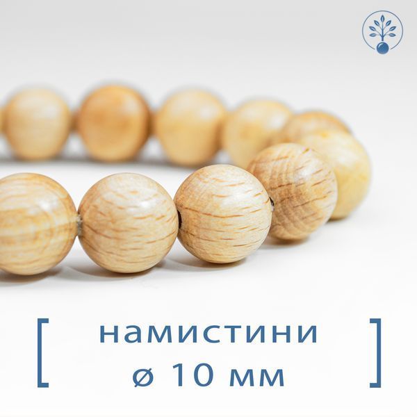 Браслет ручної роботи з намистин Буку &bull; Натуральний амулет-талісман B-1 фото