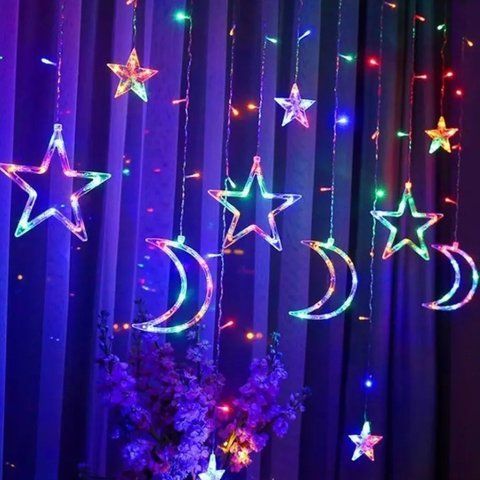 Гирлянда "Звездное небо", 195 LED, разноцветная, 3,2 м от электросети (9133-035) E-9133035 фото