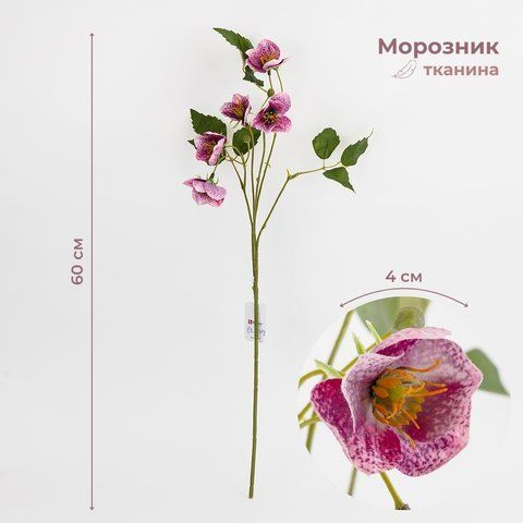 Морозник искусственный (Рождественская роза), фиолетовый, 60 см (2028-006/lt.beauty) E-2028006/lt.beauty фото