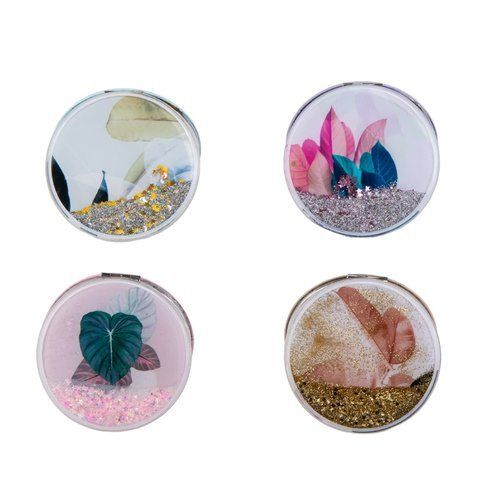 Косметическое зеркальце "Leaves", 8 см (9038-005) E-9038005 фото