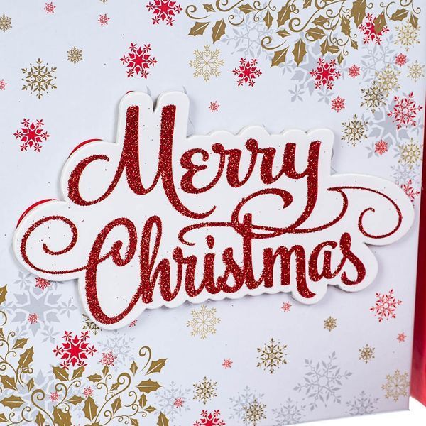 Набір з 3 коробок "Merry Christmas", білий, 20*20*9,5 (8211-007) E-8211007 фото