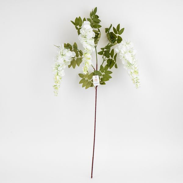 Искусственная ветка "Акация", белая, 102 см (2026-017/white) E-2026017/white фото