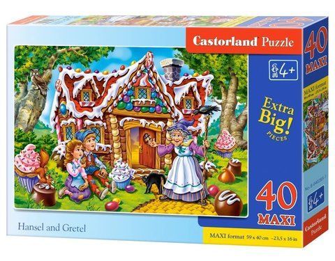 Пазл на 40 Maxi элементов "Гензель и Гретель" (B-40285), Castorland B-040285 фото