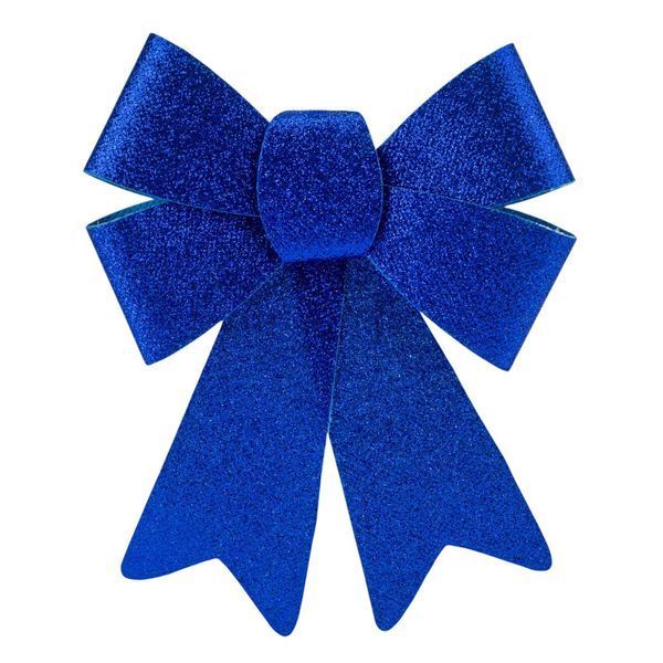 Набір бантів "Блискучий синій" (2 шт), 18 см (9245-015) E-9245015 фото