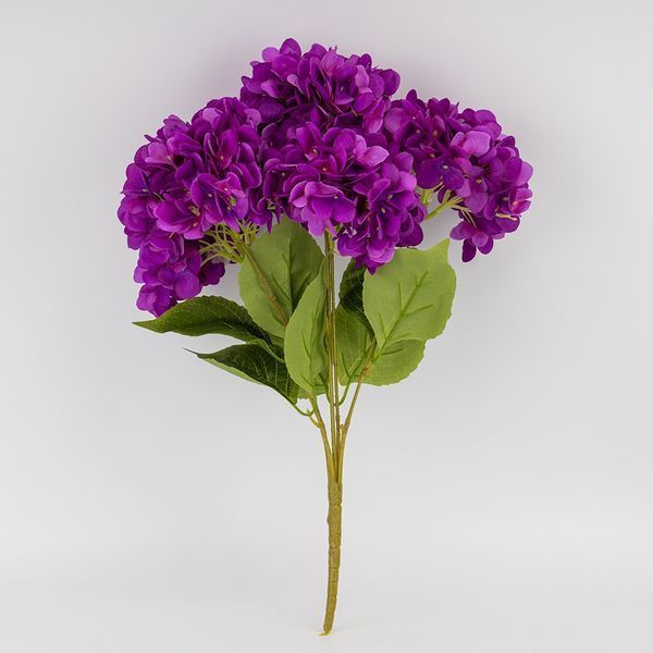 Букет гортензій, 5 бутонів, фіолетовий, 48 см (2026-008/violet) E-2026008/violet фото