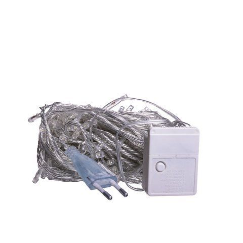 Новорічна гірлянда кімнатна нитка 14 м 160 LED кімнатна гірлянда білий провід Жовте світло W160LED16MWY L-W160LED16MWY фото
