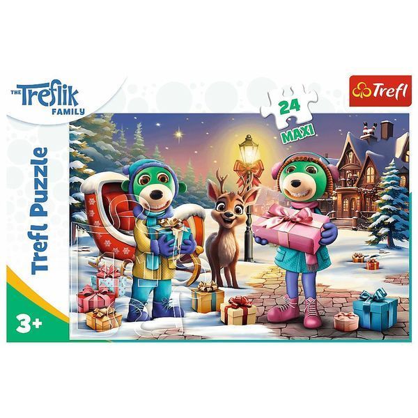 Пазл на 24 maxi елементи "Зимовий час з Трефліками" (14360), Trefl T-14360 фото