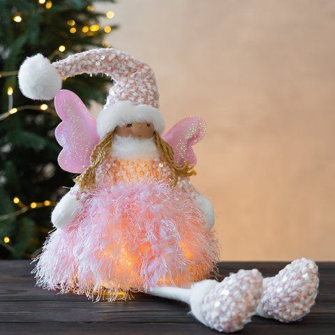 Фігурка "Маленька фея", рожева, 25 см (9241-012) E-9241012 фото