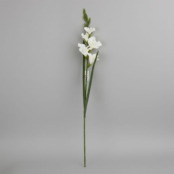 Гладіолус штучний, білий, 80 см (2028-027/white) E-2028027/white фото