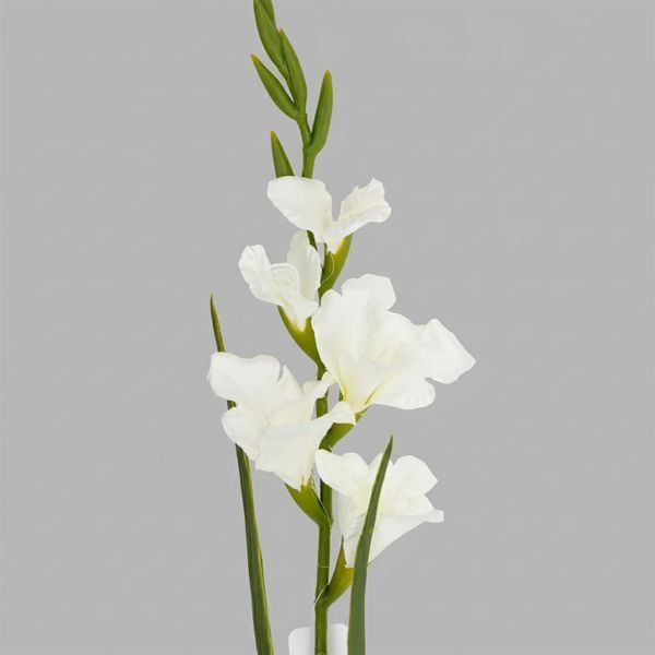 Гладіолус штучний, білий, 80 см (2028-027/white) E-2028027/white фото